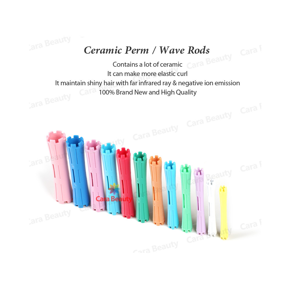 CERAMIC Perm/Wave Rods for Professional Salon (One Pack 10pcs)