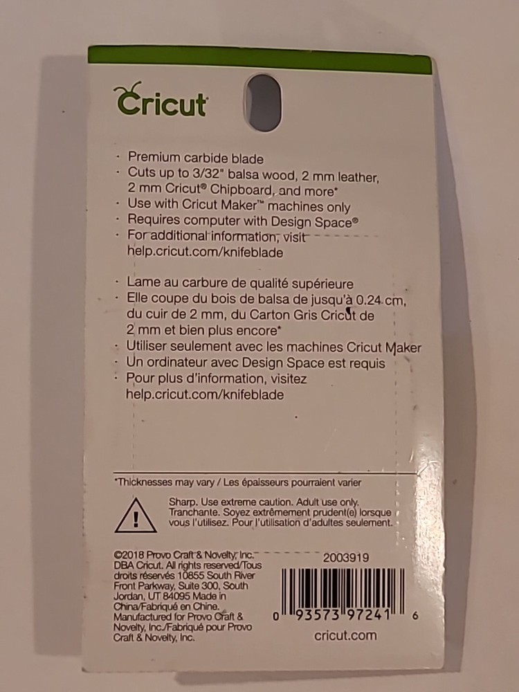 Cricut Replacment Knife Blade Kit 12mm