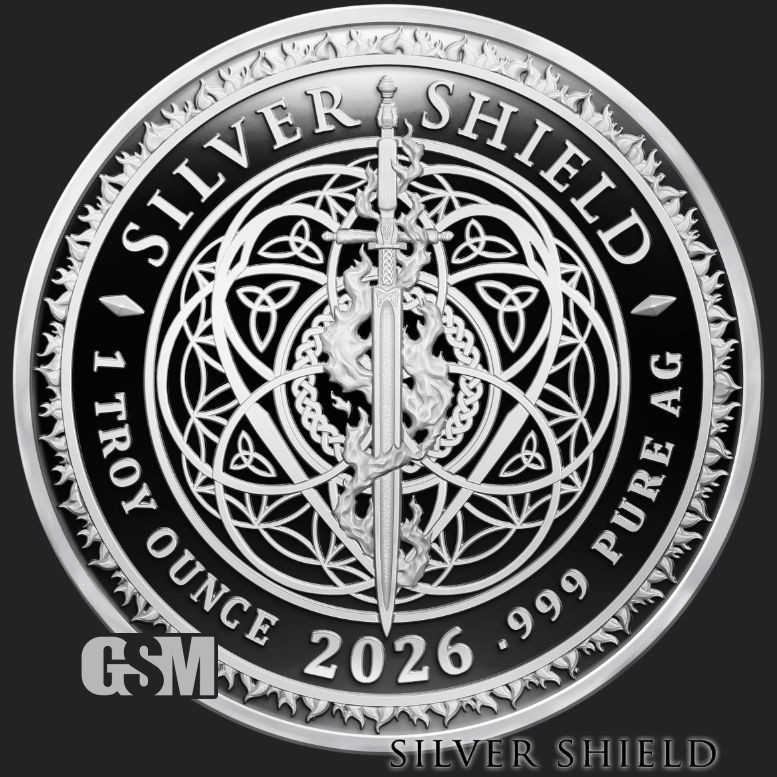 2026 Silver Shield STACK HARDER - 1oz .999 Silver Proof - Pre Sale