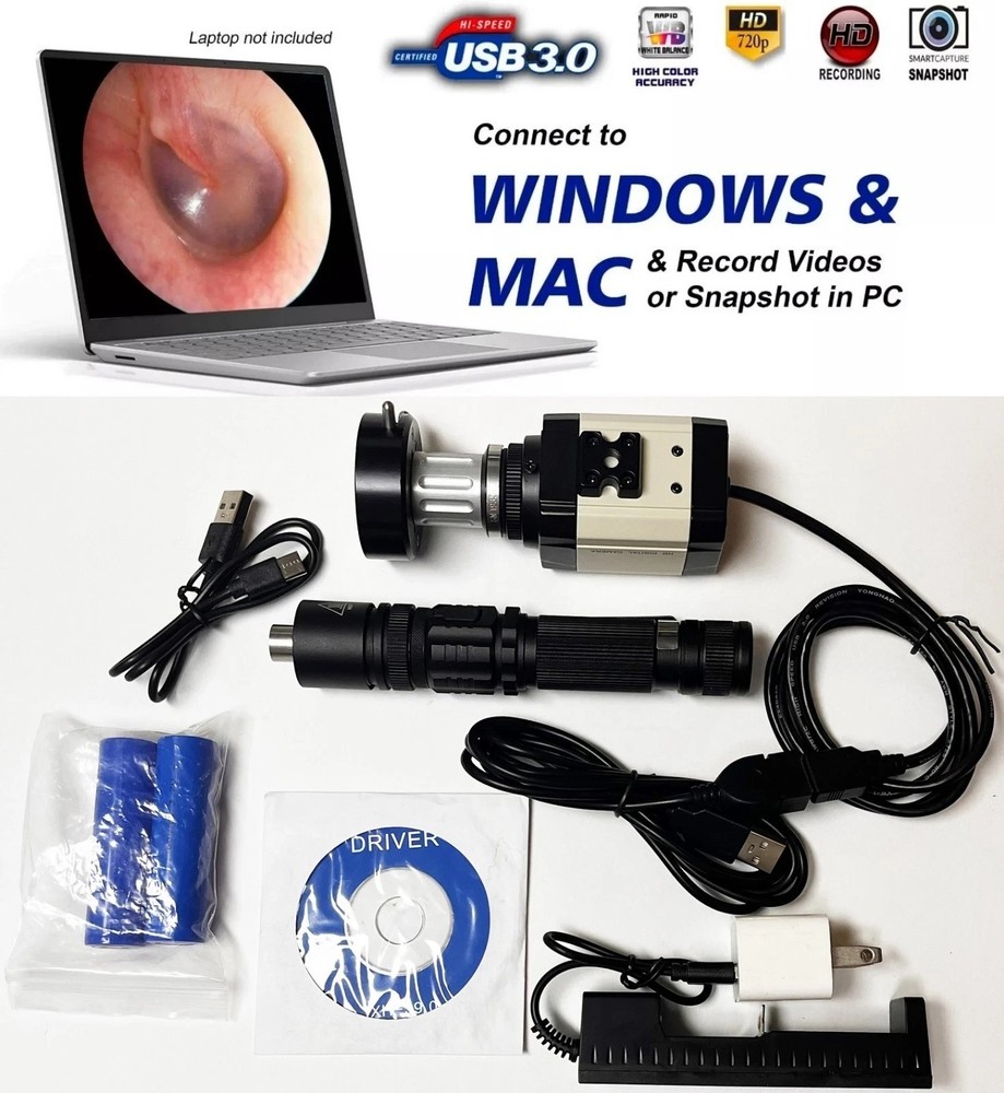Rigid Endoscope Laparoscope HD USB Camera Head+Coupler+Light Source for K. Storz