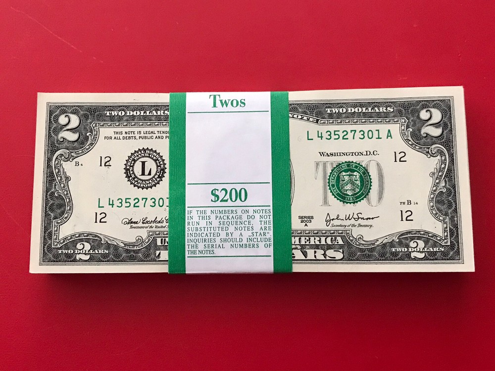 (1) Two Dollar Bill $2 Note, 2003-A (SAN FRANCISCO) Uncirculated