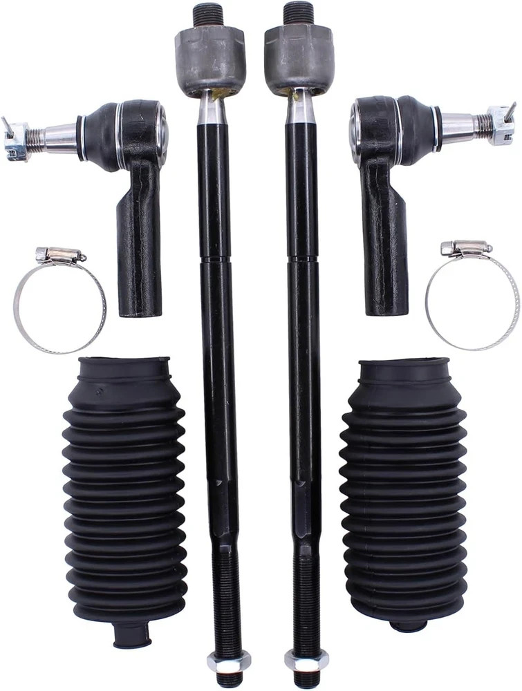 Front Inner and Outer Tie Rod Ends with Boot for Ram 1500 2013-2018
