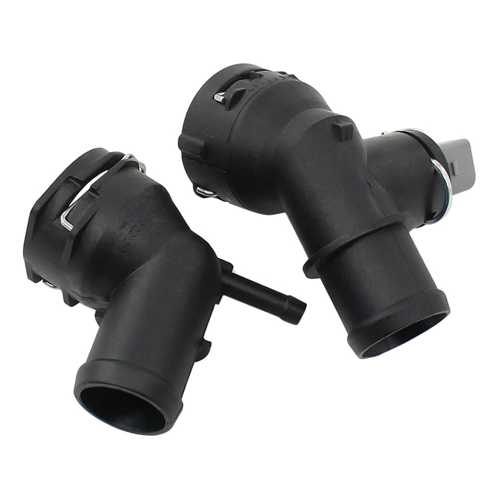 Roneeson Radiator Coolant Upper and Lower Hose Coupling Adapter Black