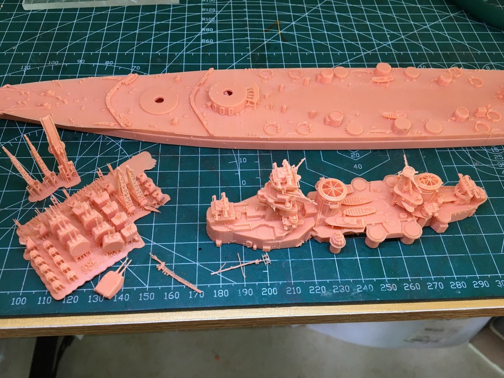3D Printed 1/700 Soviet Union class Battleship Unpainted Model Kit NEW