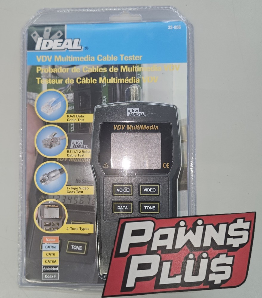 IDEAL #33-856 VDV Multimedia Cable Tester-NEW