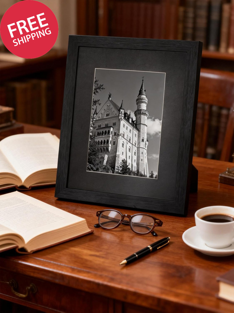 8X10 Picture Frame, Solid Wood Picture Frames with Plexiglass, Display 5X7 with