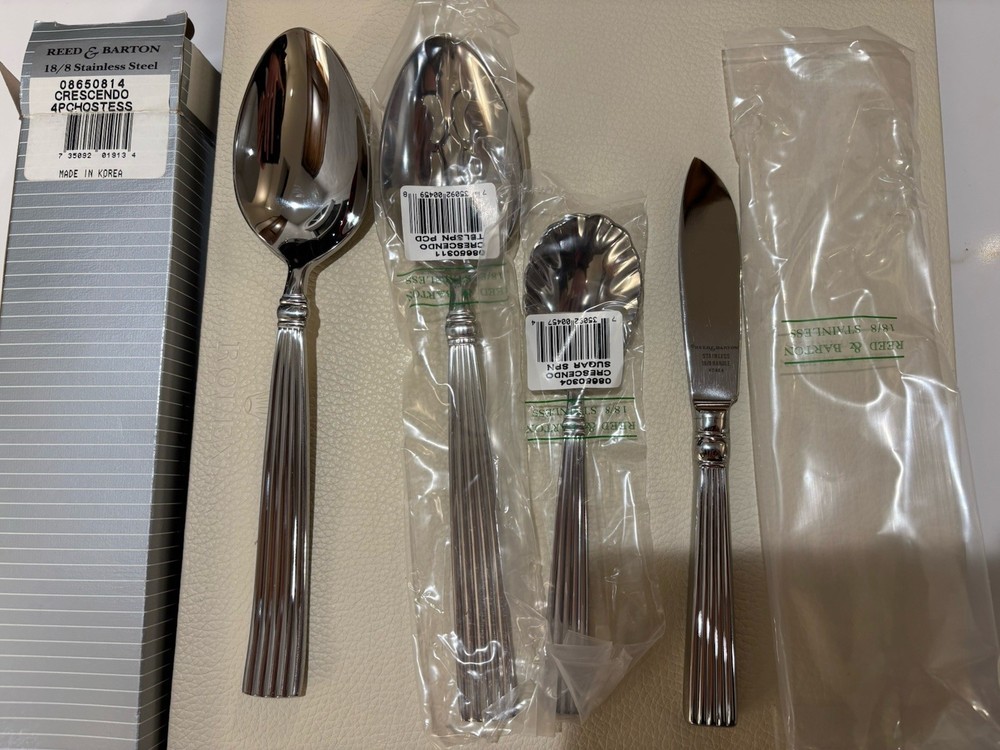 Reed & Barton CRESCENDO - 4 piece hostess set NIB