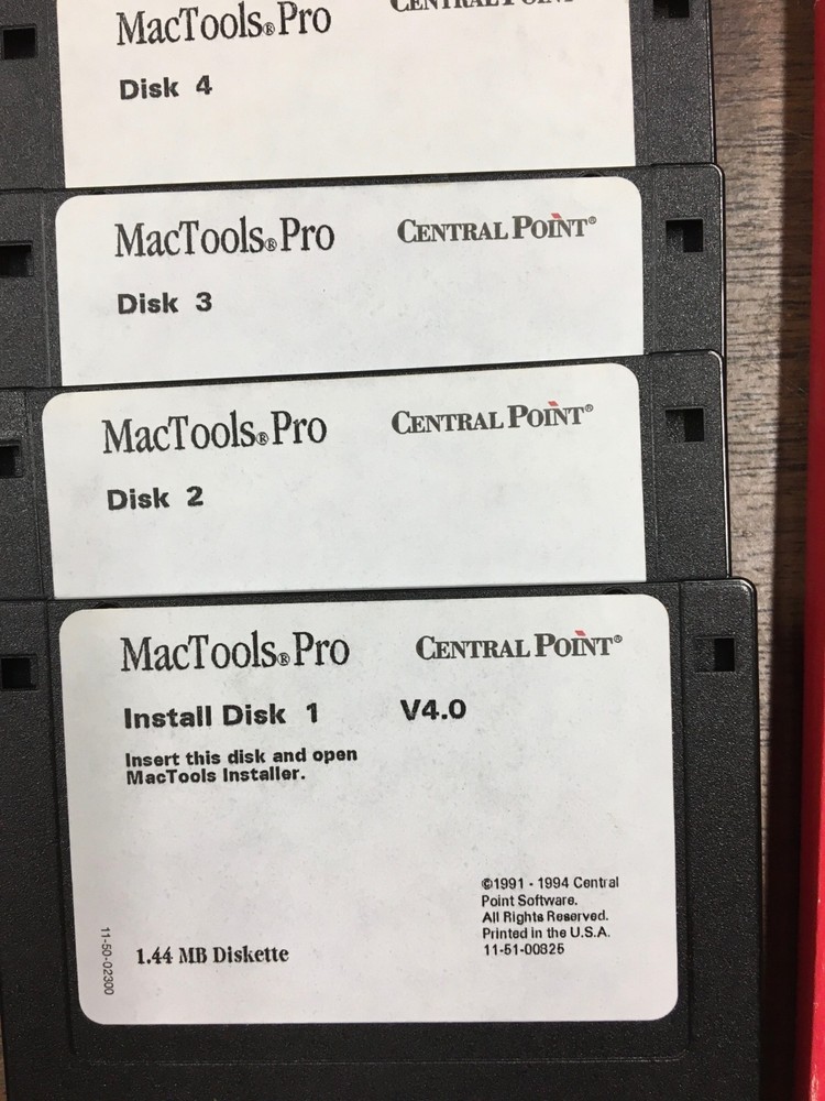 Vintage Macintosh software : MAC TOOLS PRO v4.0 - Manual and Software