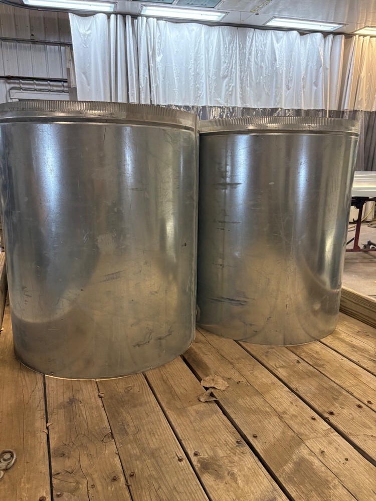 34" galvanized paint booth ductwork