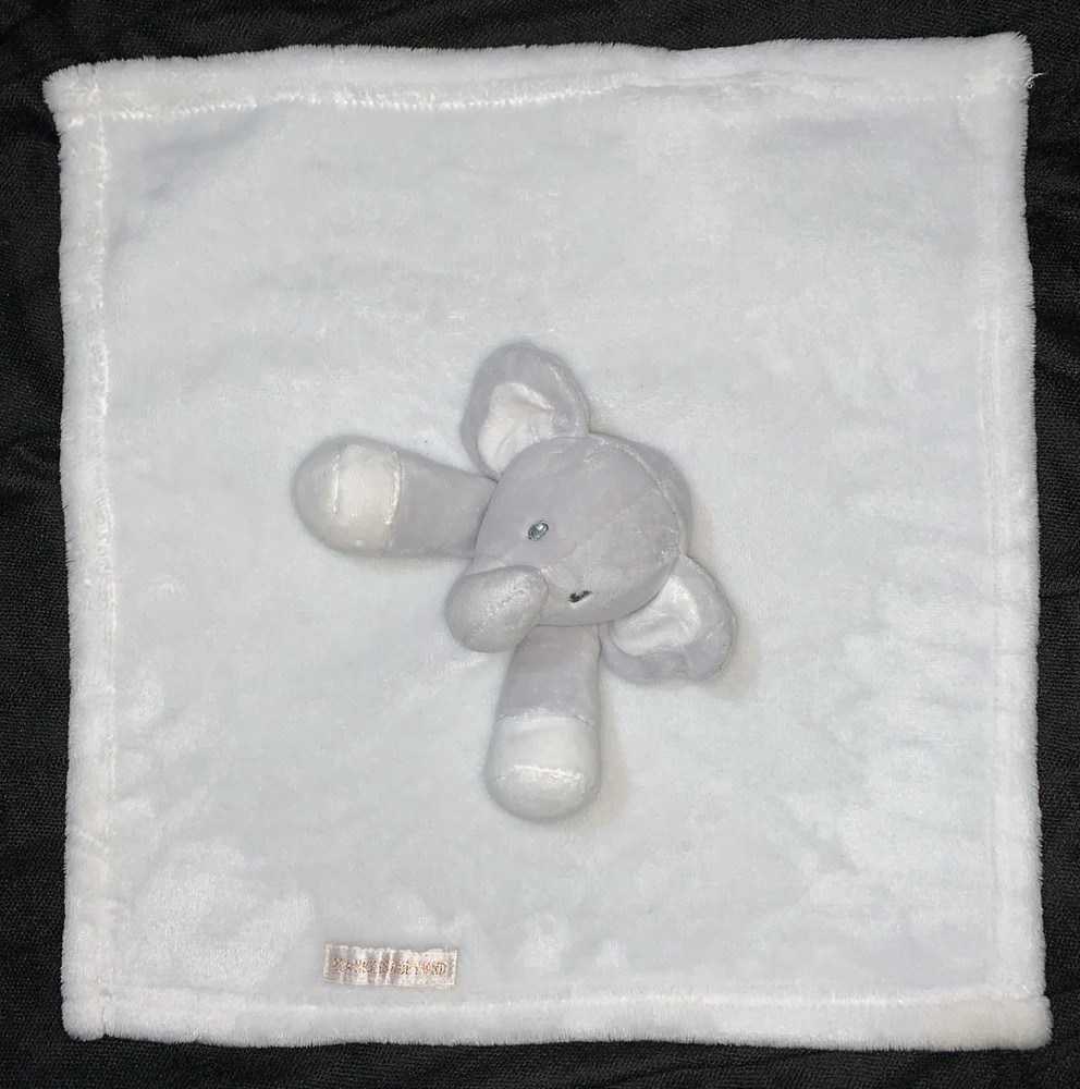 Blankets & Beyond Elephant Comforter White/Grey
