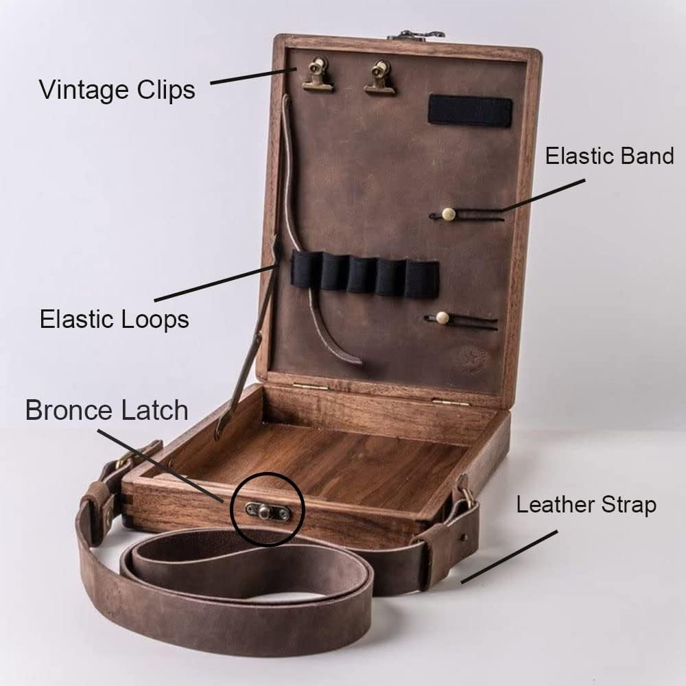 Portable Wooden Desktop Painting & Drawing Easel With Storage Box Multi-function