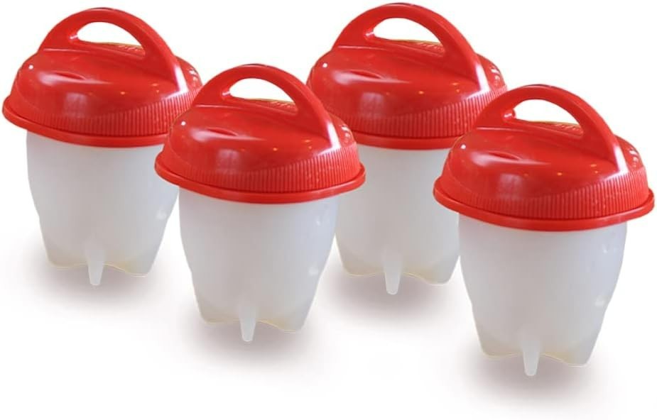 Egg Cooker - Hard Boiled Eggs without the Shell, 4 Egg Cups