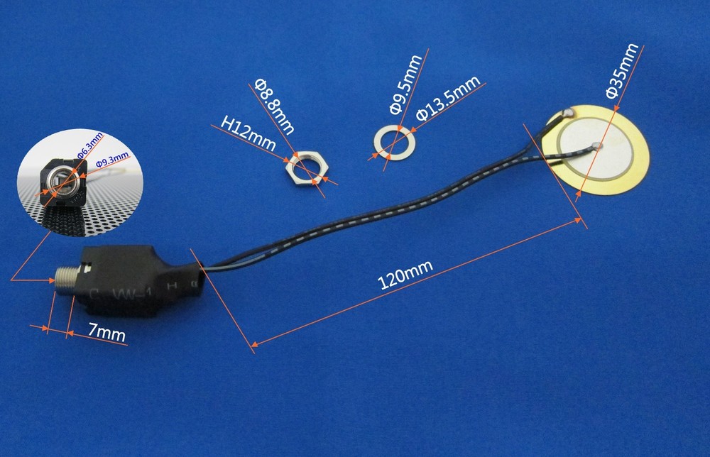 Goedrum Drum Trigger for DIY Electronic Drum / Kick-Bass / For Metal Shell