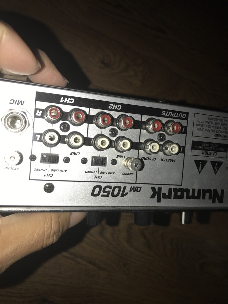 Numark DM 1050 DJ mixer 2 Channel Untested Only