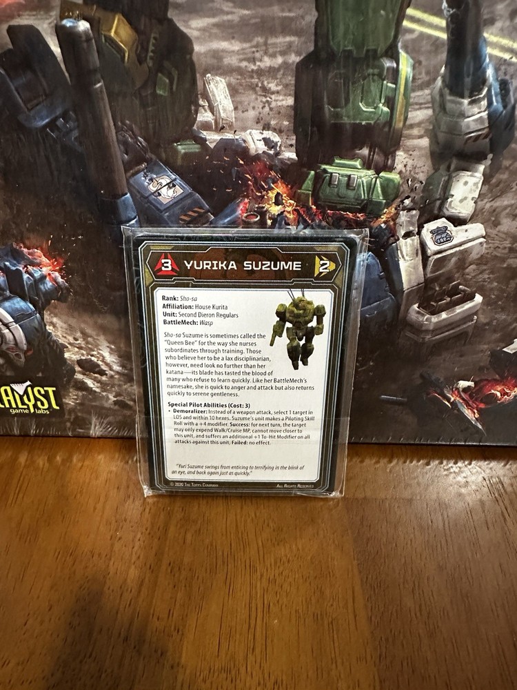 Battletech Clan Invasion Kickstarter Bundle Expansion Record Sheets Pilot Cards