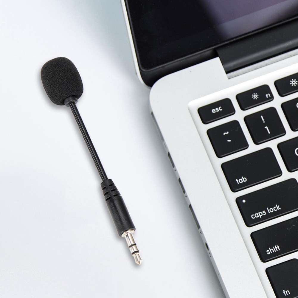 3PCS Mini Microphone, 3.5mm Jack Mini Gooseneck Microphone, Adjustable Flexib...