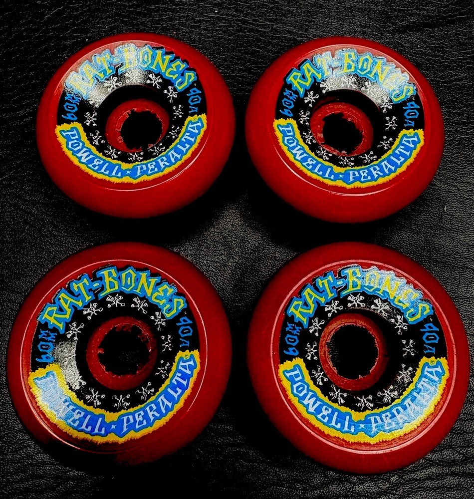 VINTAGE Powell Peralta Rat Bones Red Wheels