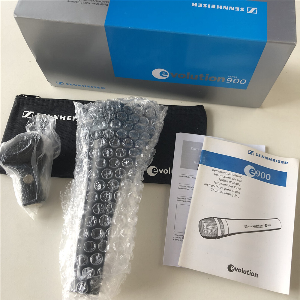 Opened e945 Wired Super Cardioid Dynamic Handheld Microphone -Early Box Version