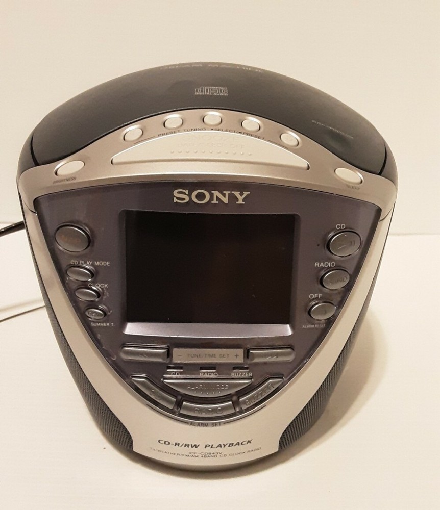 Sony Dream Machine CD-R/RW Playback Model No CD843V