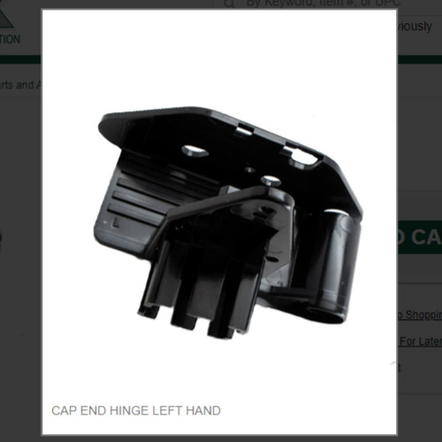 CAP END HINGE LEFT HAND # 9051560-02