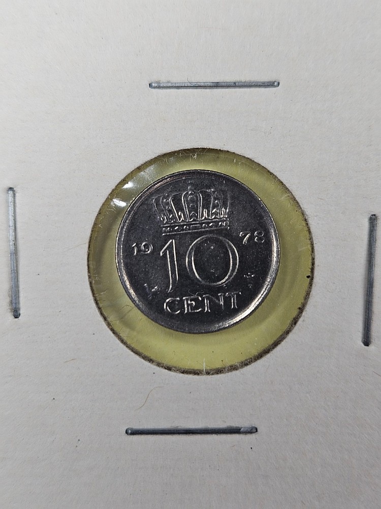 COIN - NETHERLANDS - 10 CENTS 1978