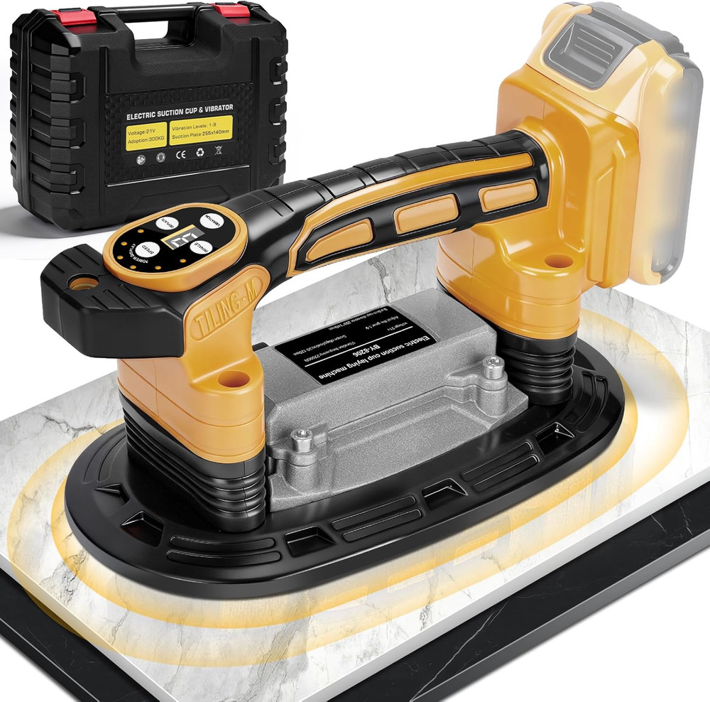 Tile Vibration Tool 250Mm Suction Cup Max 551Lbs/250Kg, Handheld Tile Installati