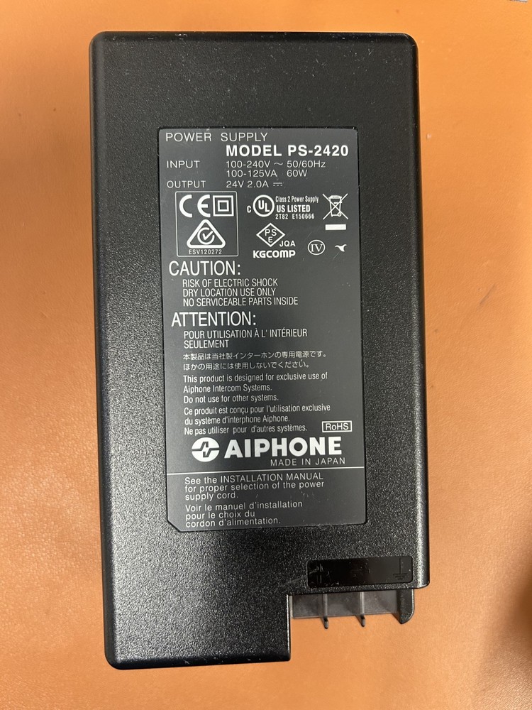 Aiphone PS-2420 24 Volt DC Power Supply - USED