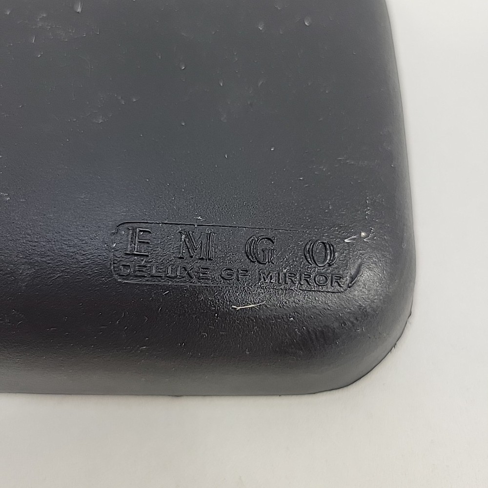 Emgo Left Side Motorcycle Mirror Black Plastic, Metric