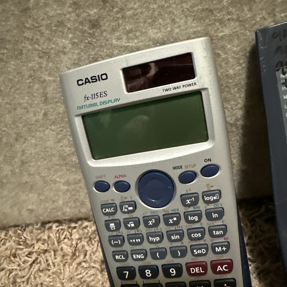 Casio FX-115ES Scientific Calculator Natural Textbook Display Two Way Power