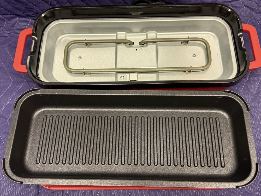HeHoGoGo Electric Griddle Grill Nonstick Open Box Adjustable Temp