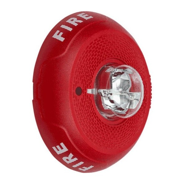 System Sensor Pc4rl Horn Strobe, Marked Fire, Wall Or Ceiling