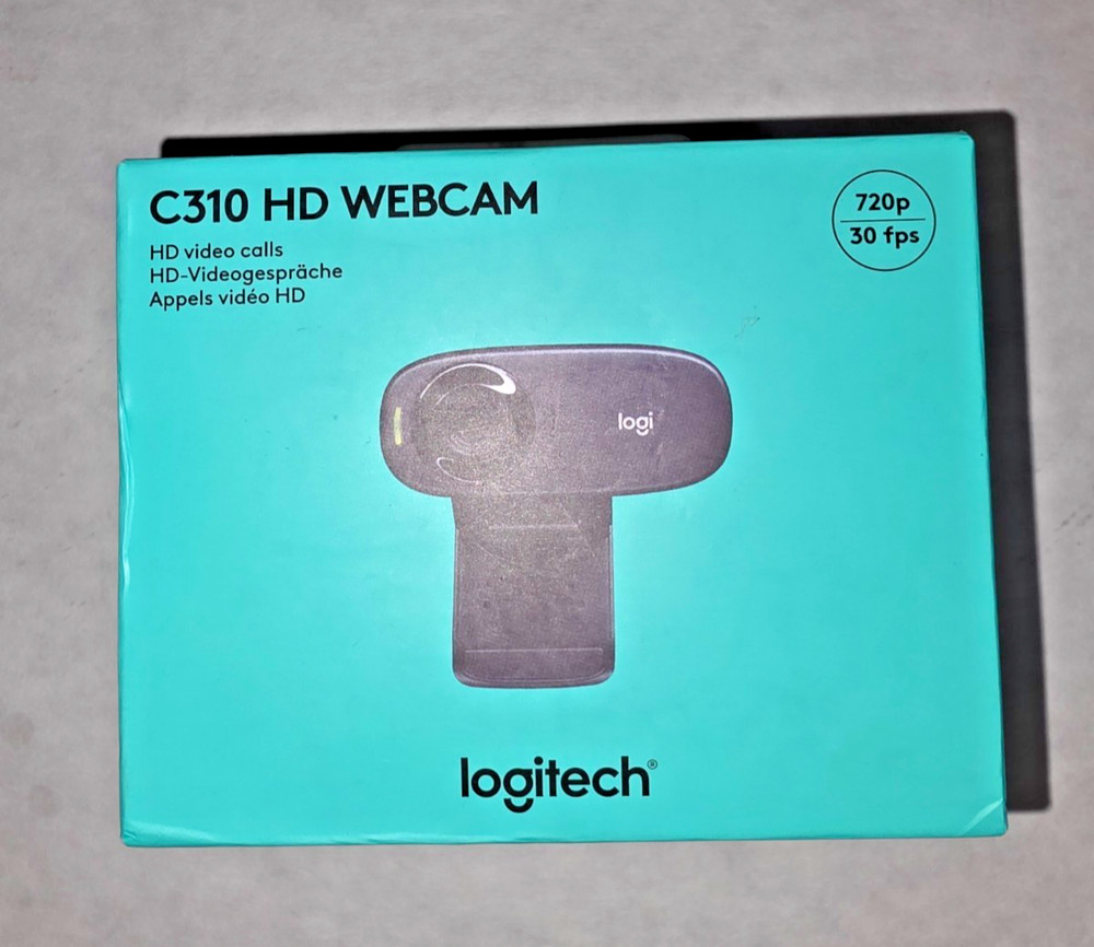 Logitech C310 HD Webcam - Black