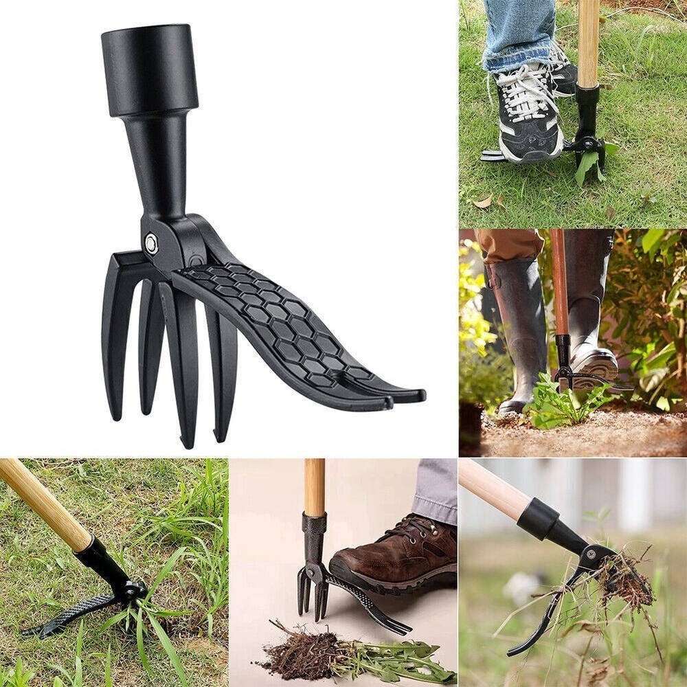 Weeder Puller Stand UP Garden Lawn Weed Root Remover Weeding Head Digging Tool