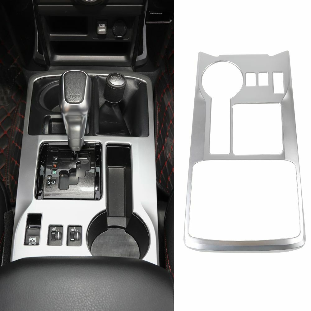 Center Console Gear Shift Box Panel Cover Trim For 4Runner 2010+ Sliver