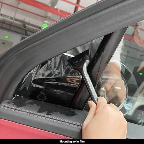Window Tint Tool Mini Quarter Window Squeegee Small Rubber Scraper Kit for