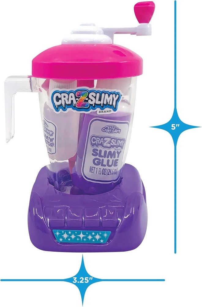 Compact Craz-Slimy Slime Mixing Station - Includes Glue and Crank Function