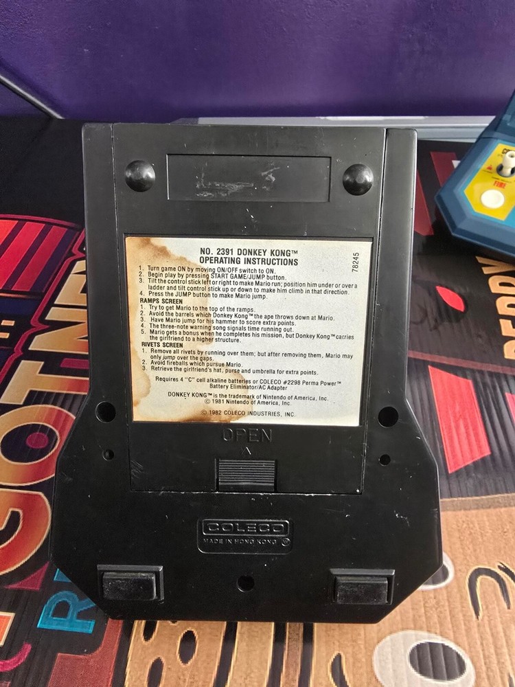 1982 Coleco Donkey Kong Tabletop Arcade- Tested & Working- $150
