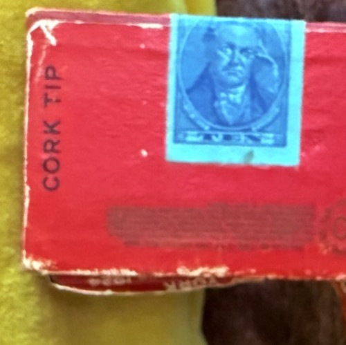 Antique 1920's Salome Perfumed Cigarettes Cigarette Box Cork Tip