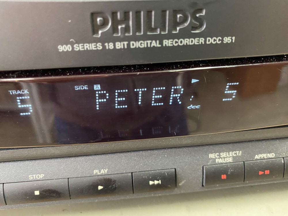 Rare USA Model Philips DCC 951 3rd generation Digital Compact Cassette