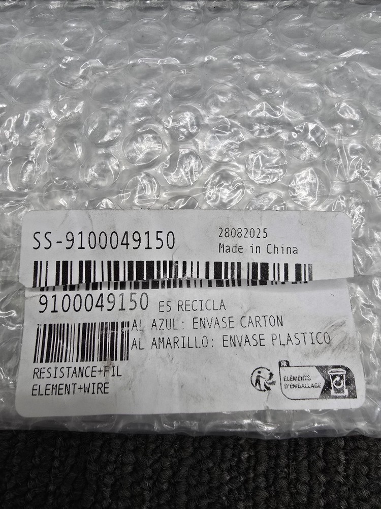 Flow Heating Element With Wire SS-9100049150 9100049150