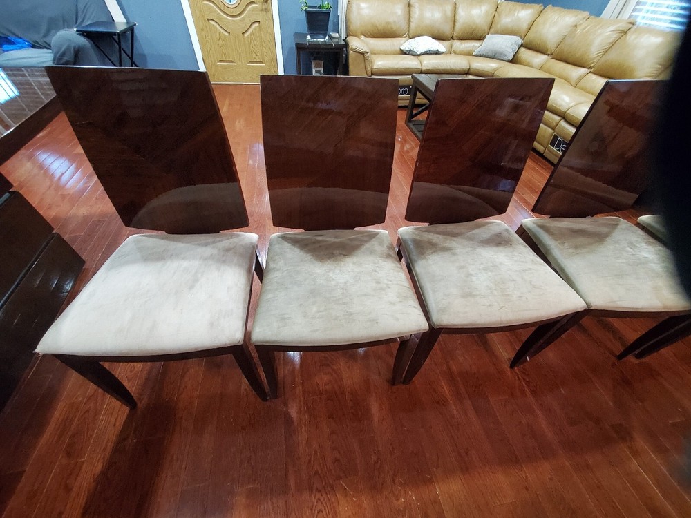 Beautiful Wood Dining Table With 6 Chairs