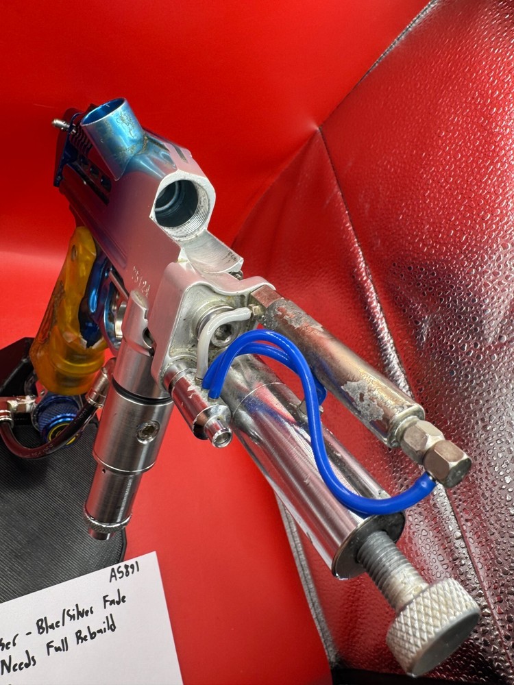 Shock Tech Vortex Autococker - Black/Silver Fade - Not Working