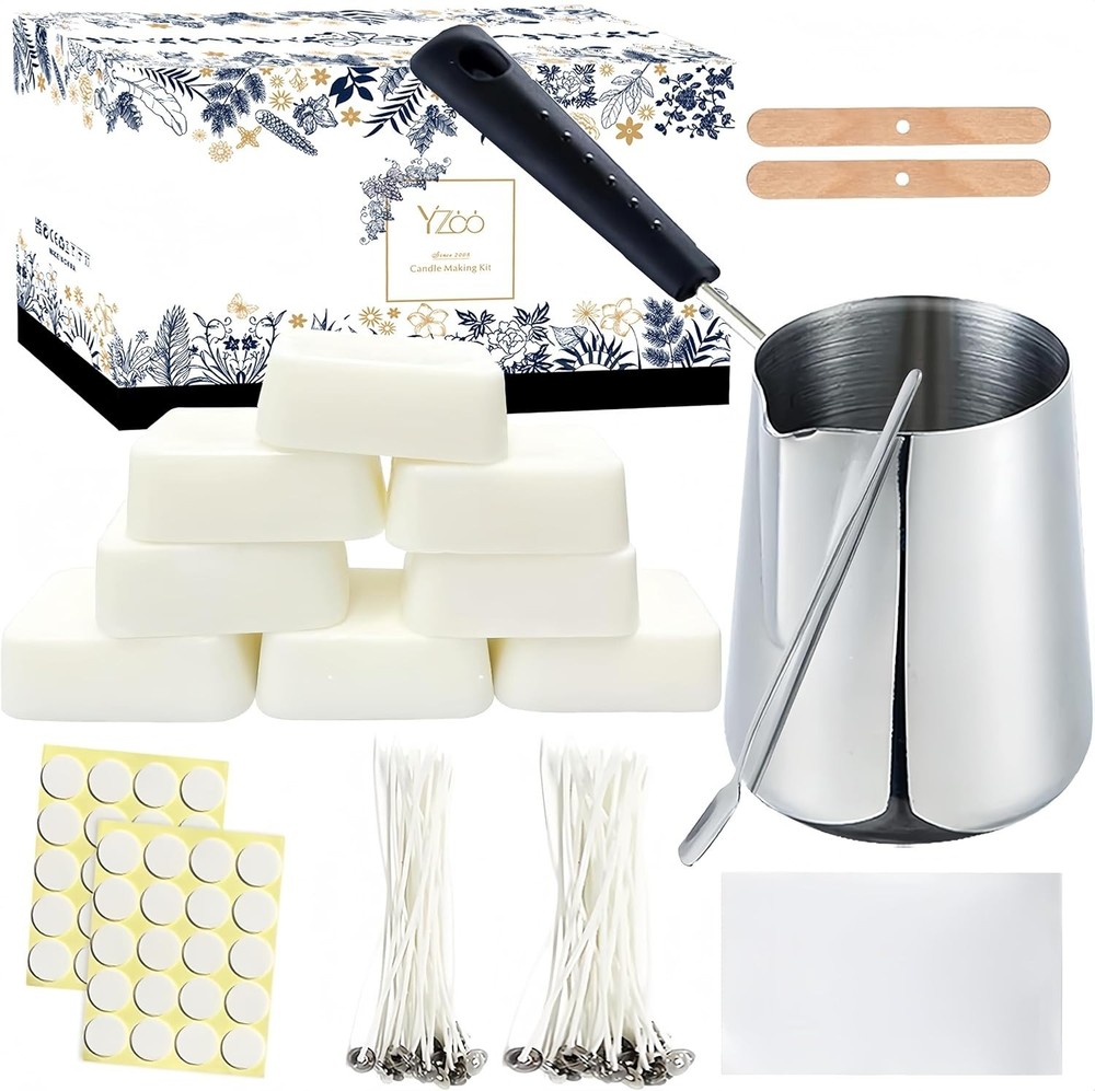 Complete Candle Making Set with Magic Paper & Soy Wax - Create Unique Designs