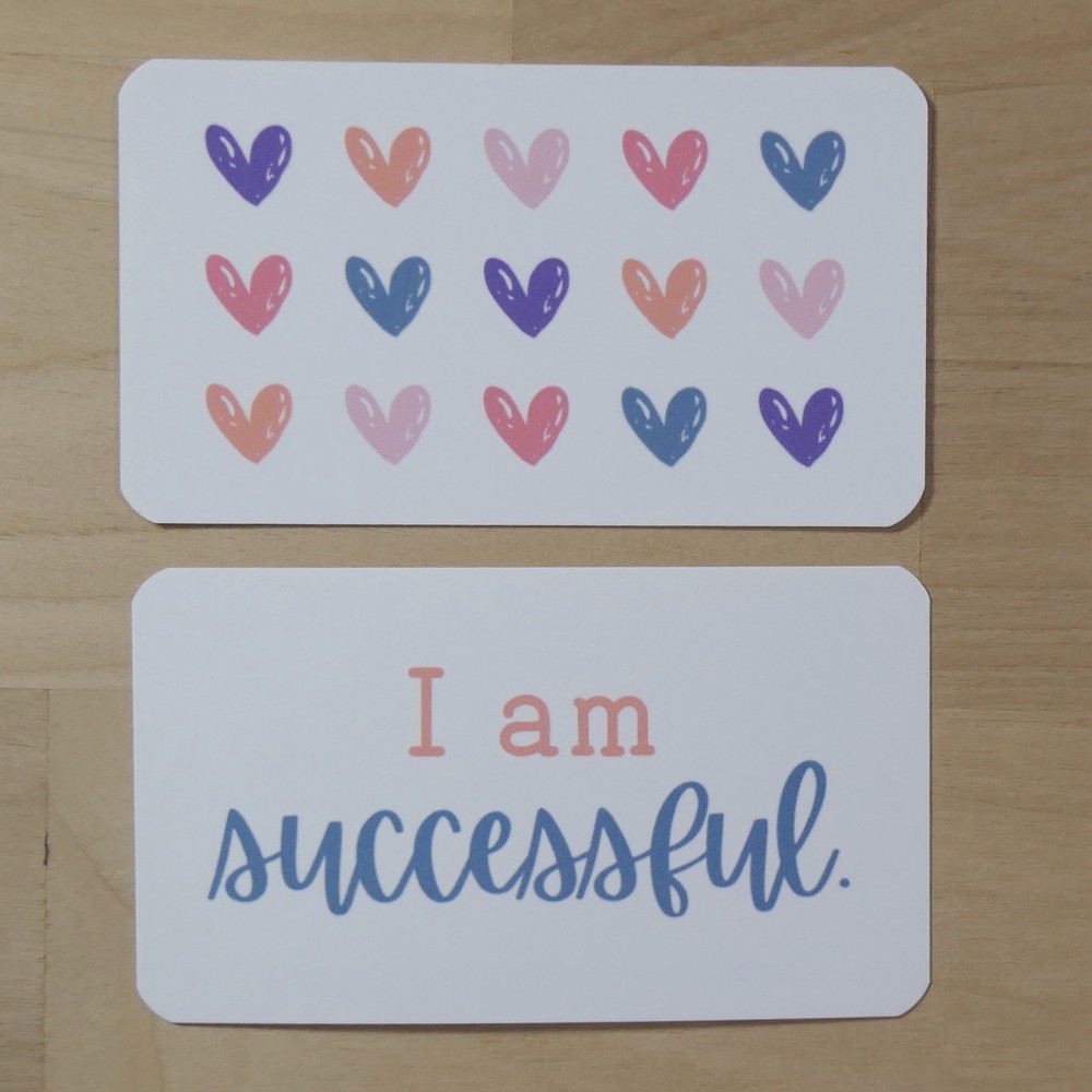 Positive Affirmations 20 Card Deck, Guided Journal Prompts, Mindfulness Practice