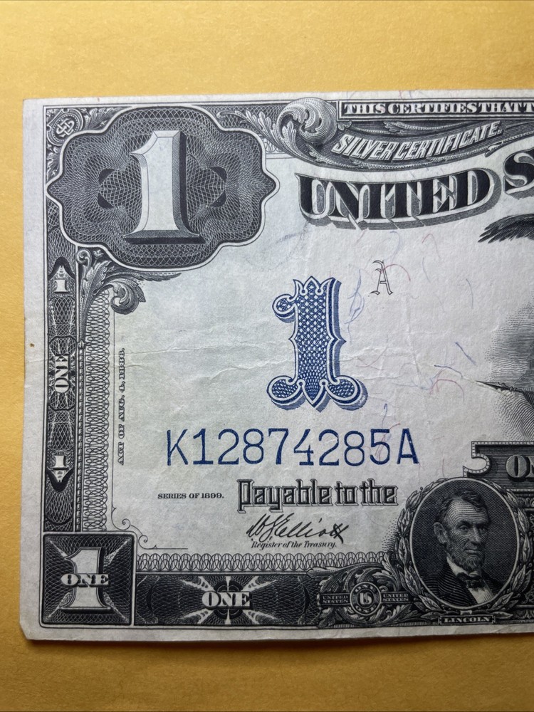 United States 1899 $1 Silver Certificate Large Size “Black Eagle” Note