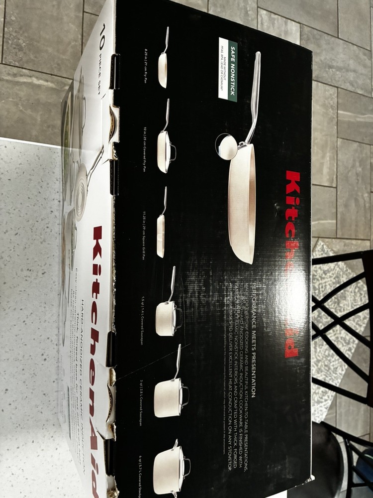 KitchenAid 10-Piece Hard-Anodized Ceramic Induction Cookware Set