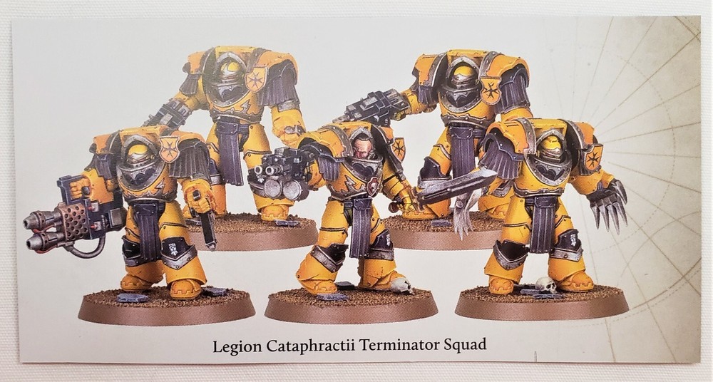 Cataphractii Terminators Squad Space Marines Warhammer 40K Horus Heresy