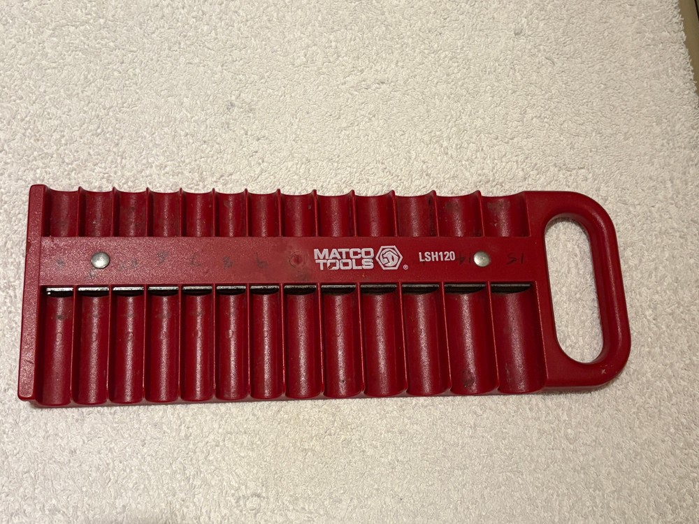 Matco LSH120 Magnetic Socket Rack for 1/4" Sockets - Red