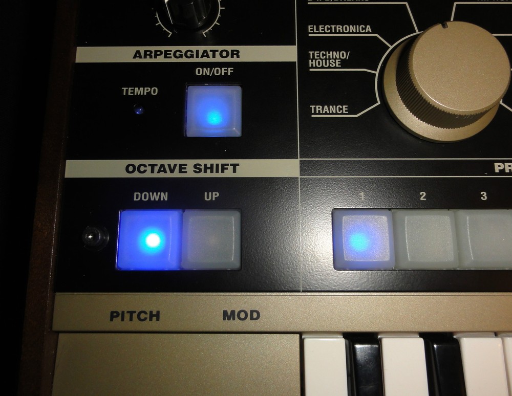 BLUE Display and LEDs MOD KIT for Korg MicroKORG (electronic component kit)
