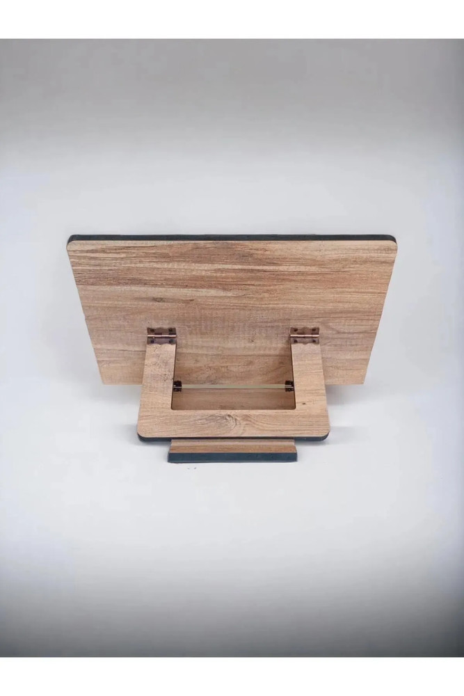Ergonomic Wood Book Stand: Multi-Use Tablet & Quran Rest